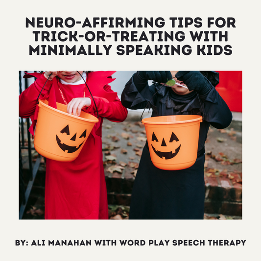 Neuro-Affirming Tips for Trick-or-Treating with Minimally Speaking Kids