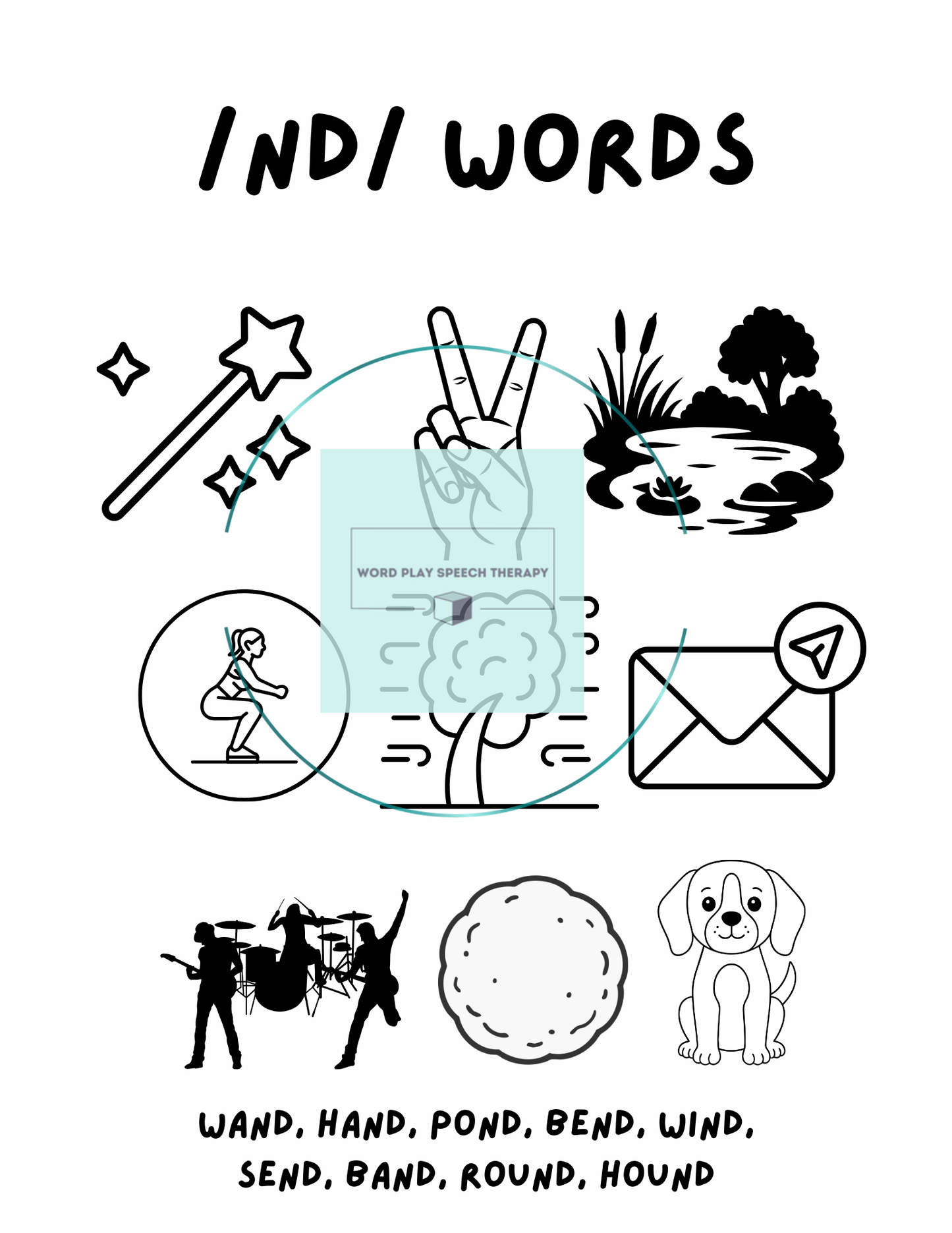 /nd/ Words Coloring Sheet