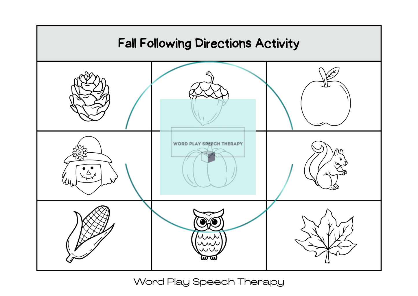 Fall Following Directions Activity