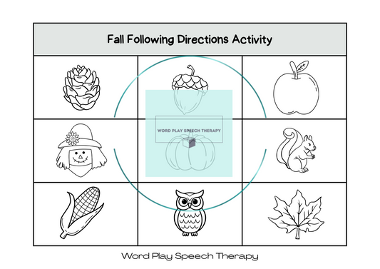 Fall Following Directions Activity
