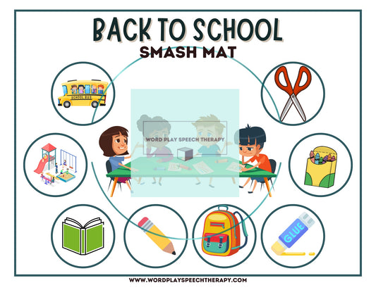 Back to School Dough Smash Mat