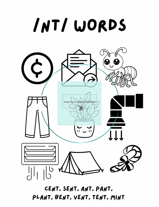 /nt/ Words Coloring Sheet