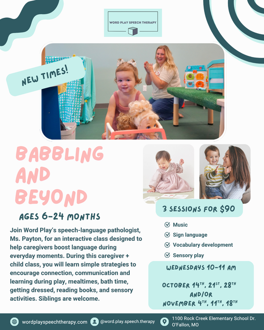 Babbling and Beyond