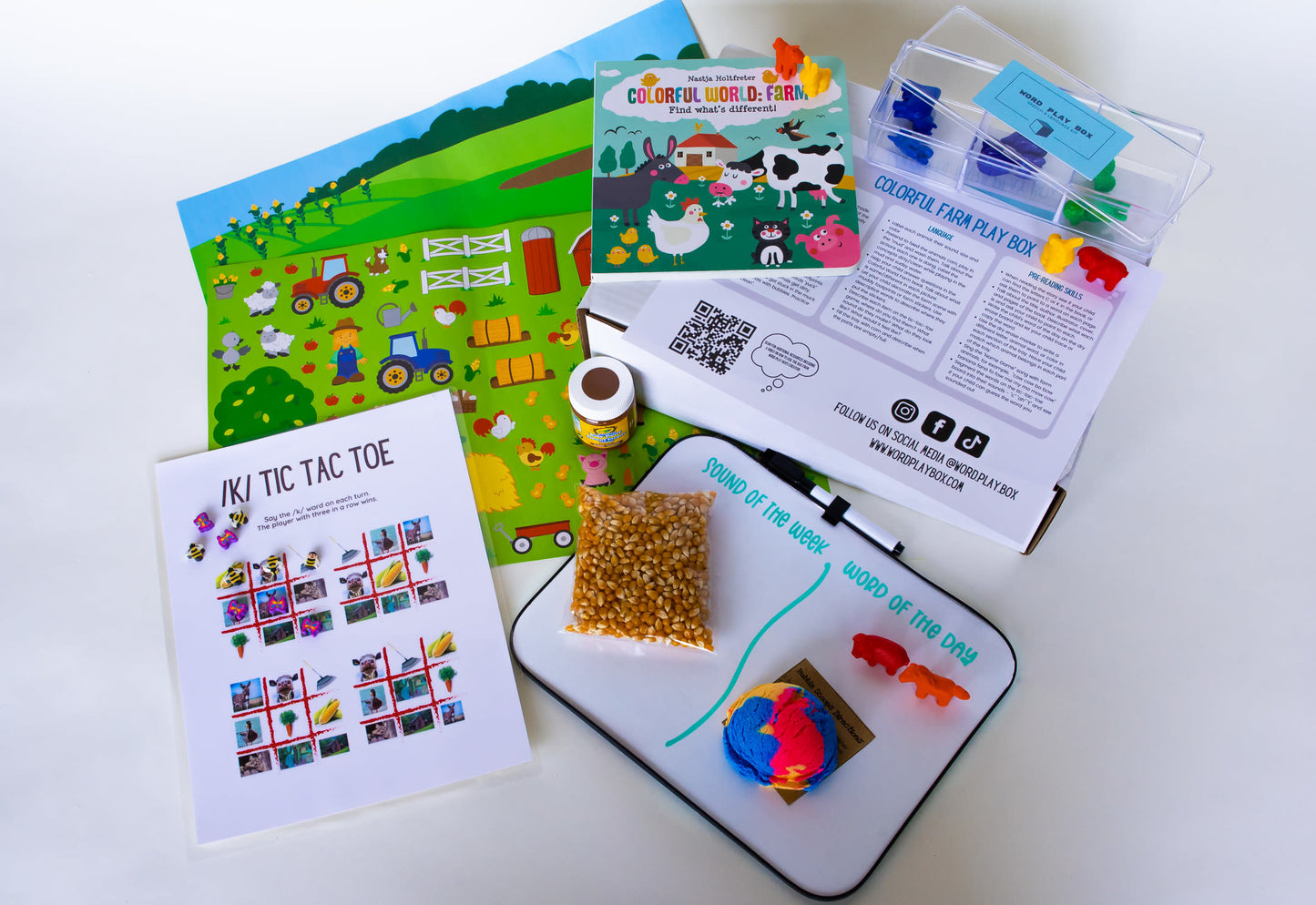 Colorful Farm Play Box - /k/